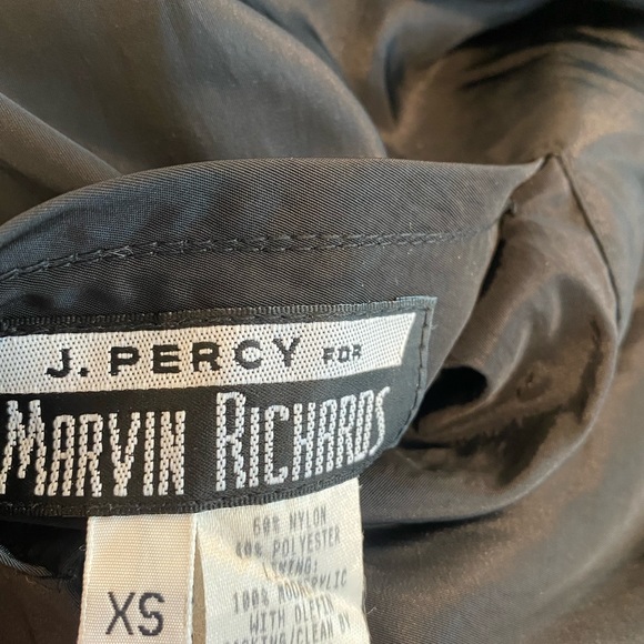 Mob Wife Vintage 70’s Perry for Marvin Richards Black Faux Fur Coat - Picture 4 of 5